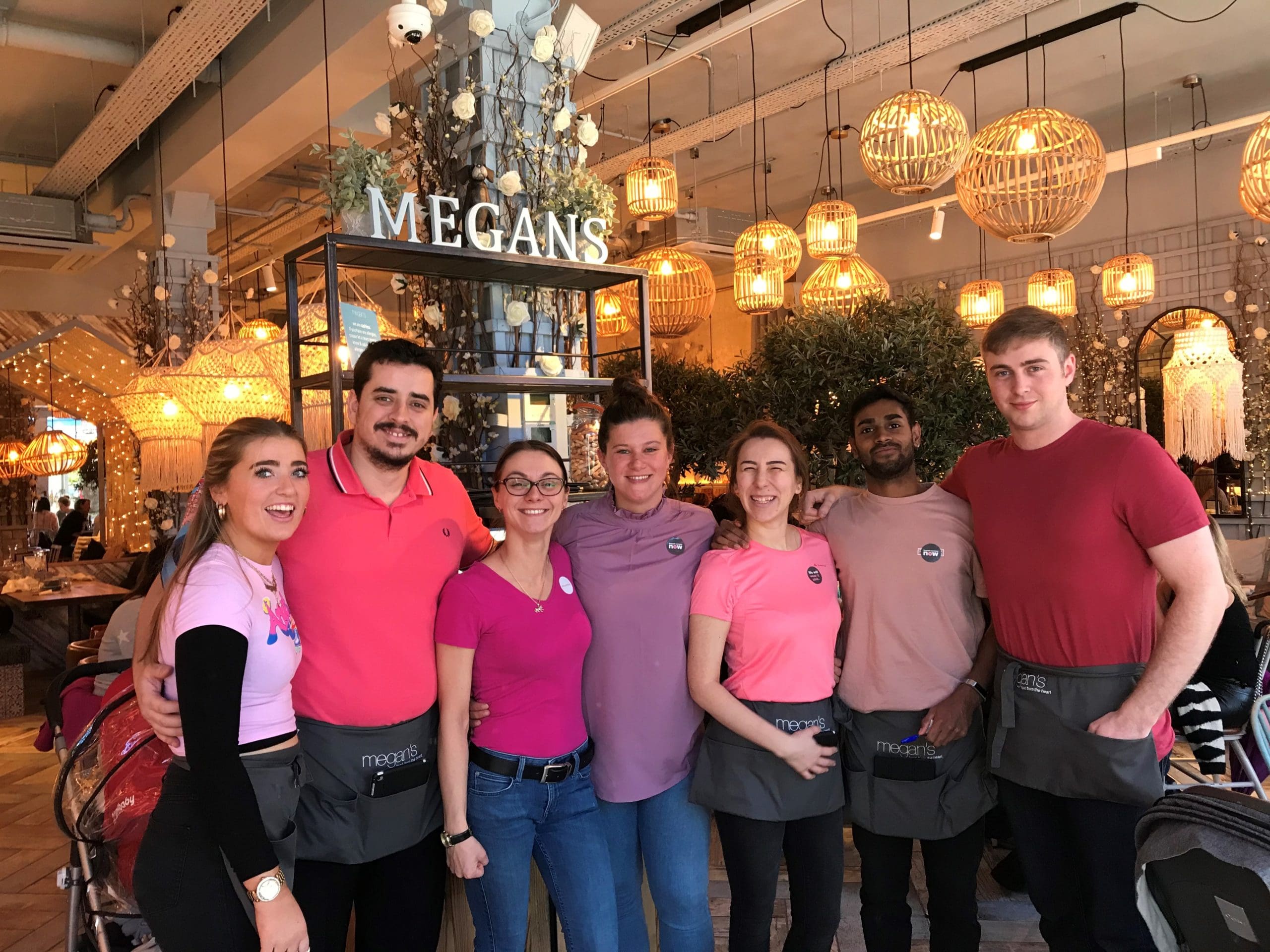 Wear it pink - megan's restaurant london supporting local community and charities